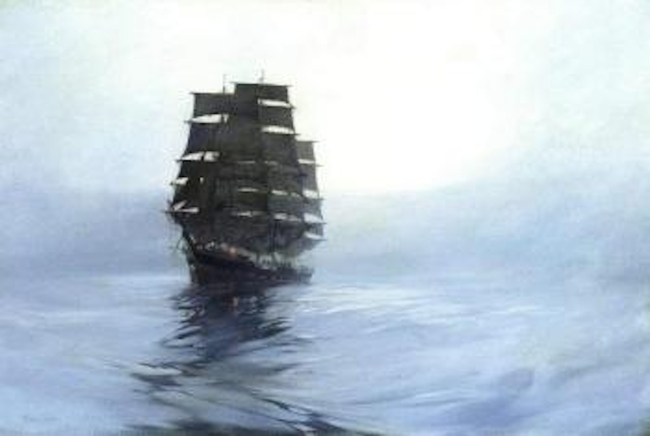 Morning mists by Montague Dawson