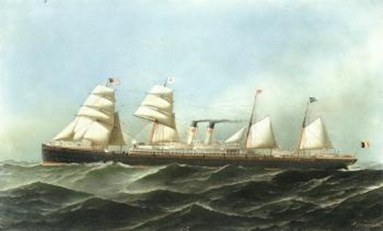 Steam ship Westernland by Antonio Jacobsen