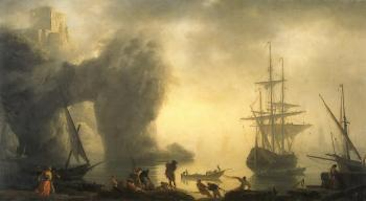 Morning fog by Claude Joseph Vernet