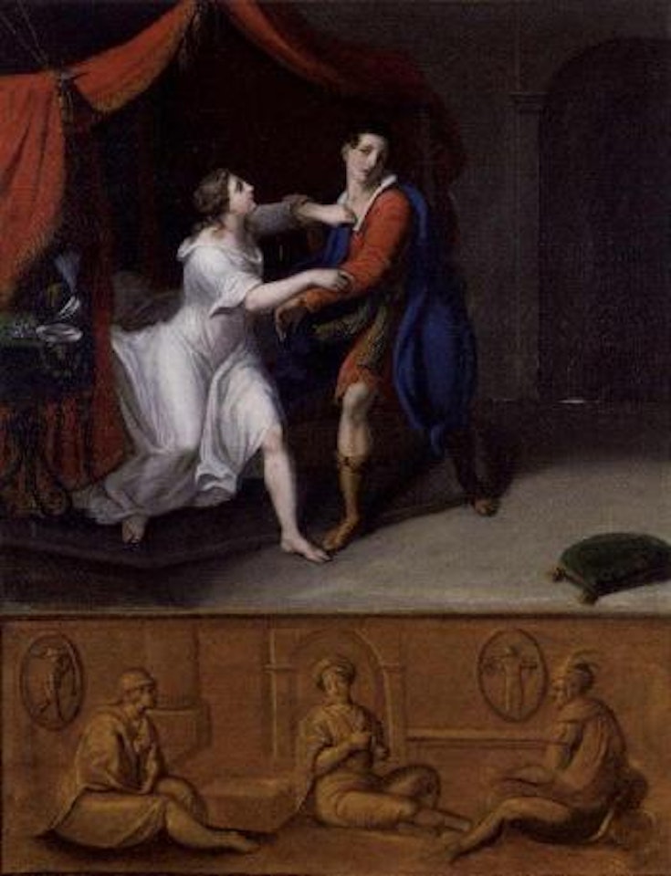 Joseph and Potiphar's wife. Lot and his daughters by Italian School