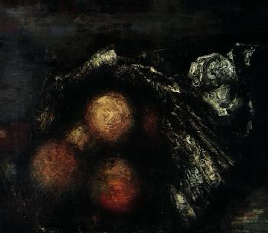 Still life with fruit by Mordecai Ardon