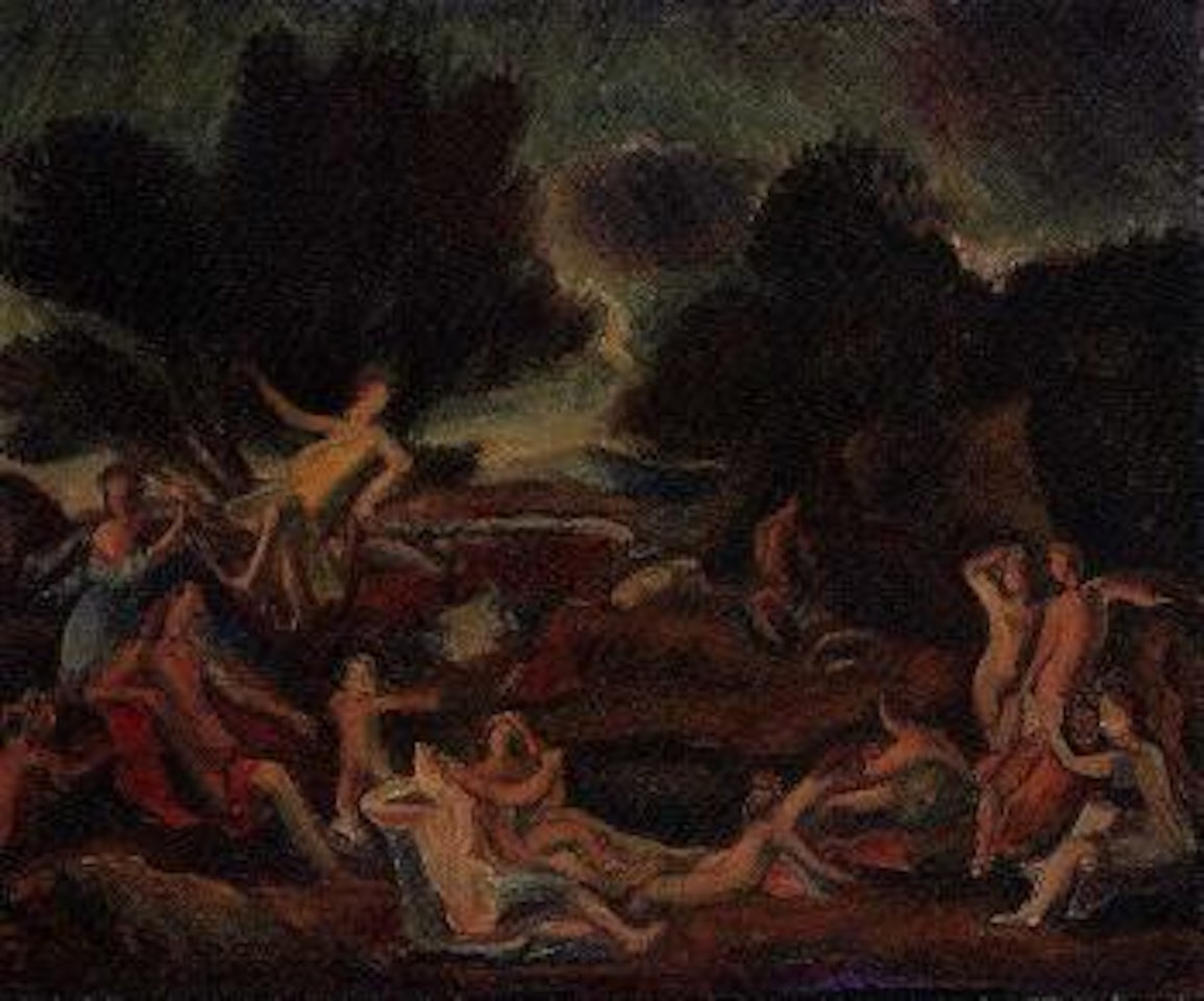 Apollon amoureux de Daphne by Rene Auberjonois