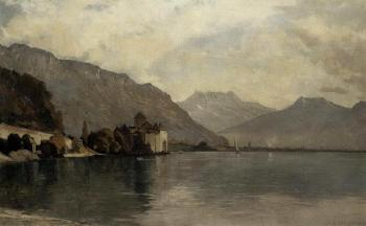 Chateau de Chillon et lac Leman by François Bocion