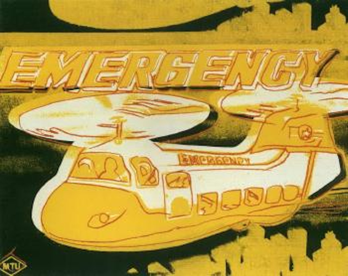 Emergency - helicopter by Andy Warhol