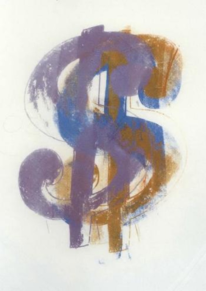 Dollar sign by Andy Warhol