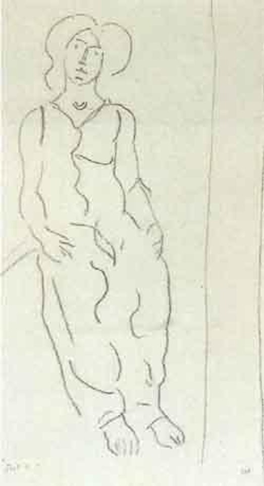 Seated figure by Ferdinand Hodler
