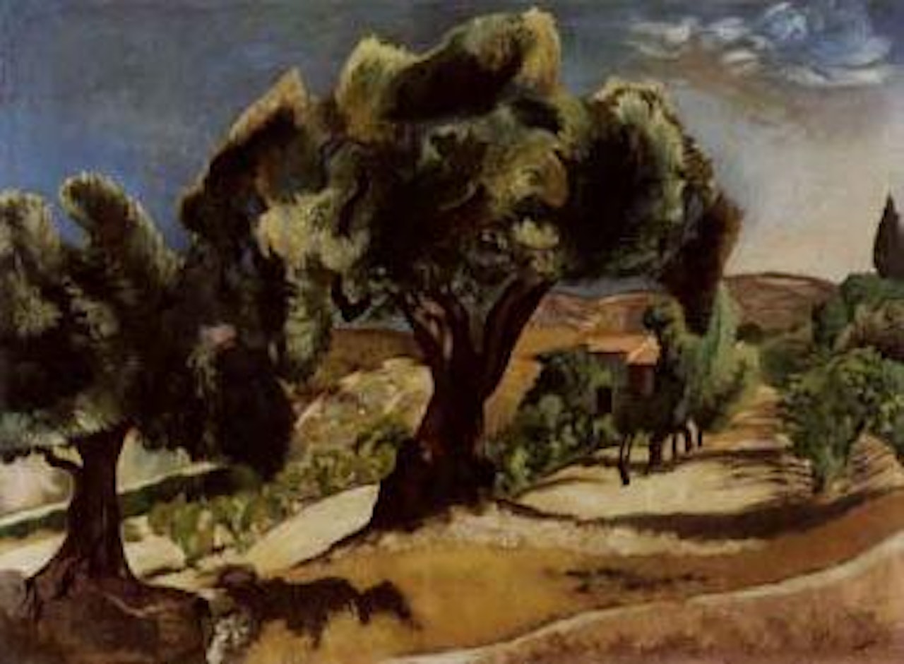 Olive trees in Provence by Auguste Herbin