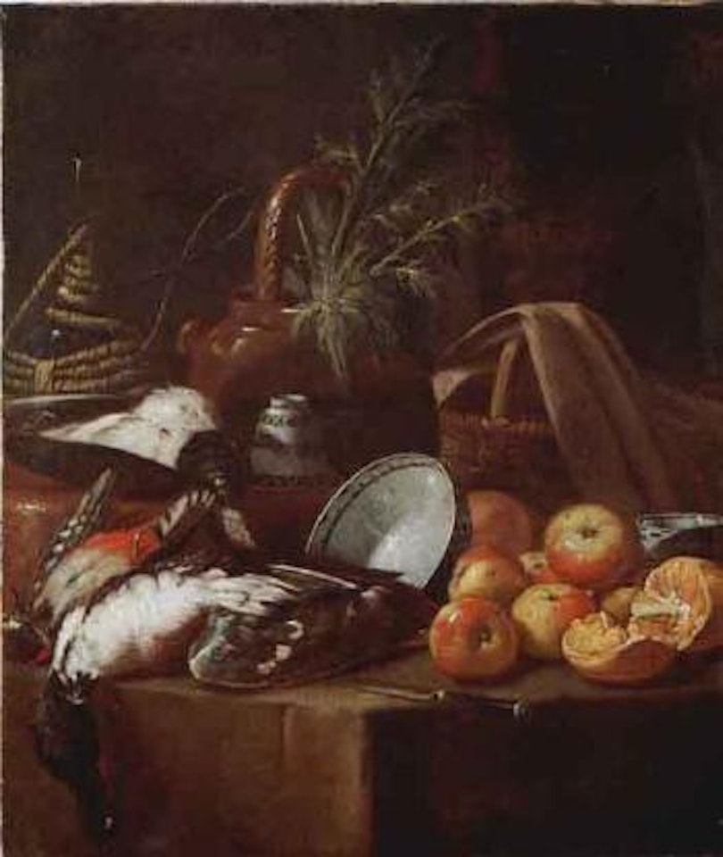 Still life with fruit and vegetables by Cristoforo Munari