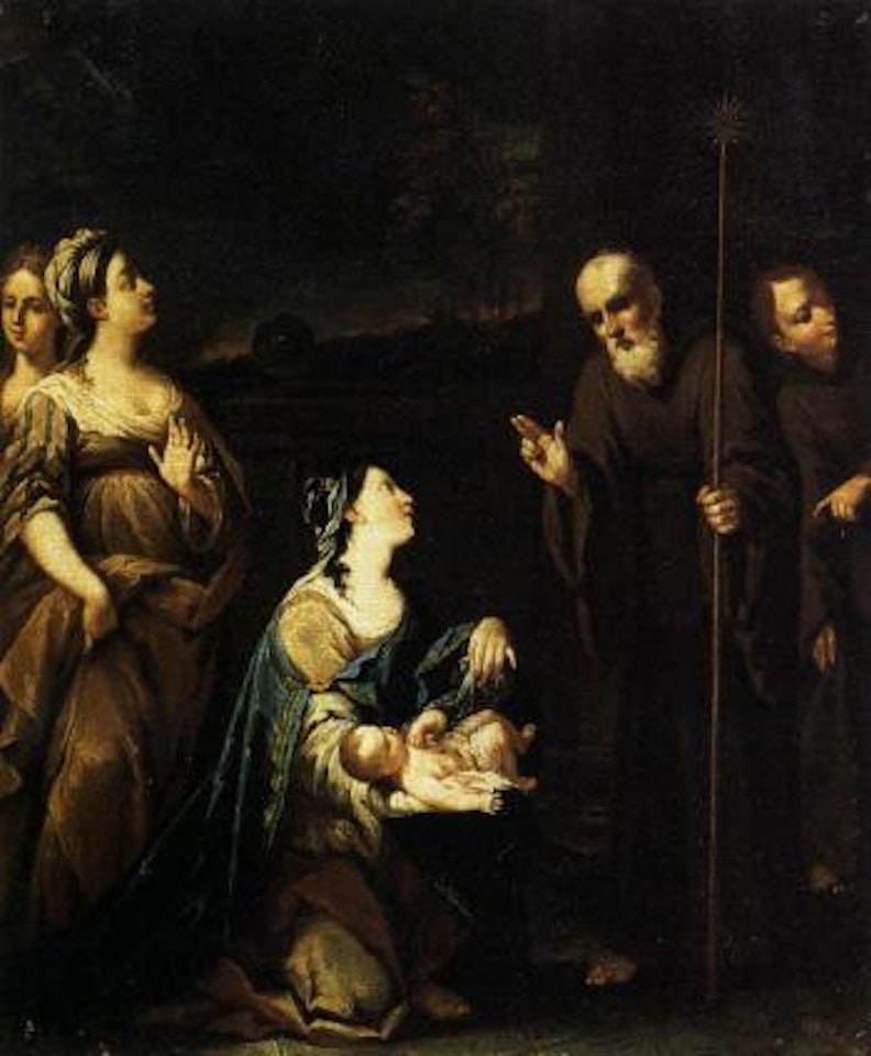 San Francesco di Paola benedice un bambino by Giuseppe Maria Crespi