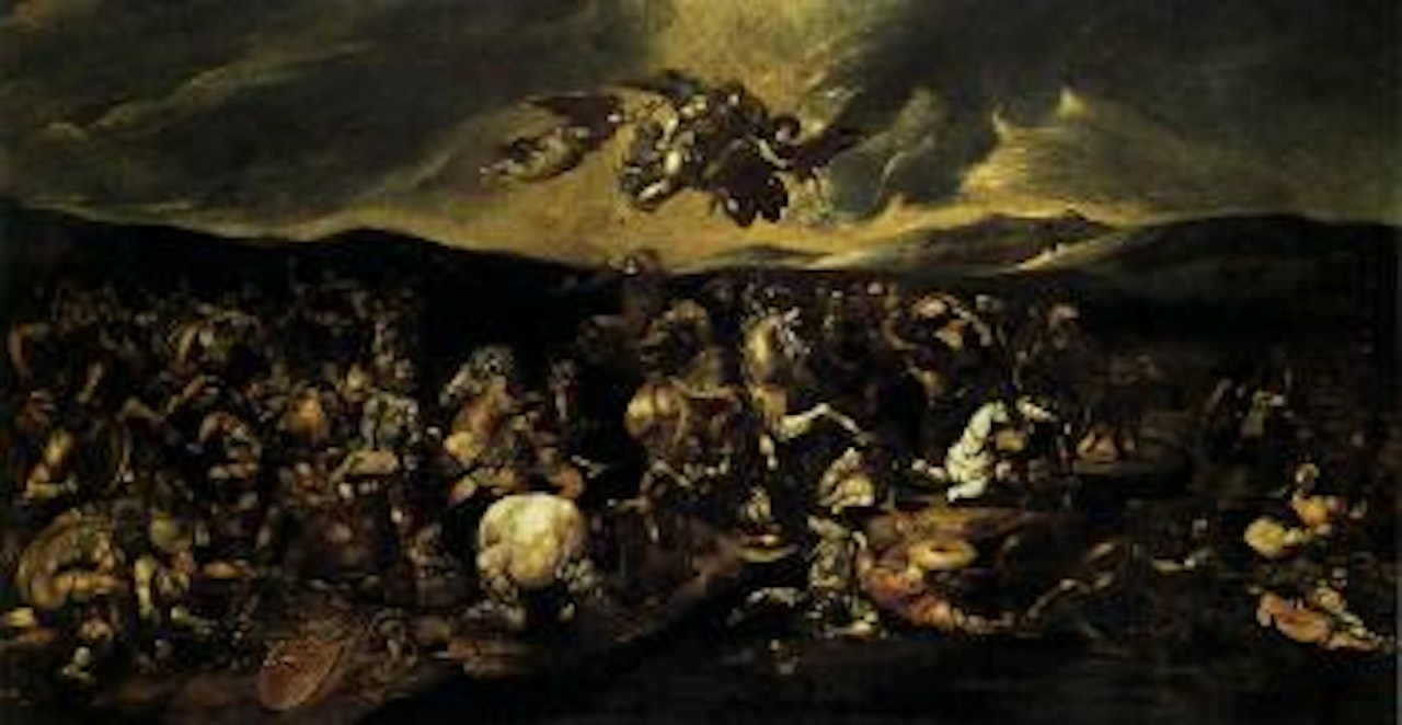 Battaglia di Ponte Milvio by Roman School