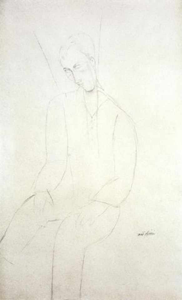 Homme assis by Amedeo Modigliani