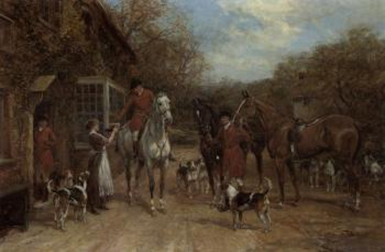 Before the hunt by Heywood Hardy