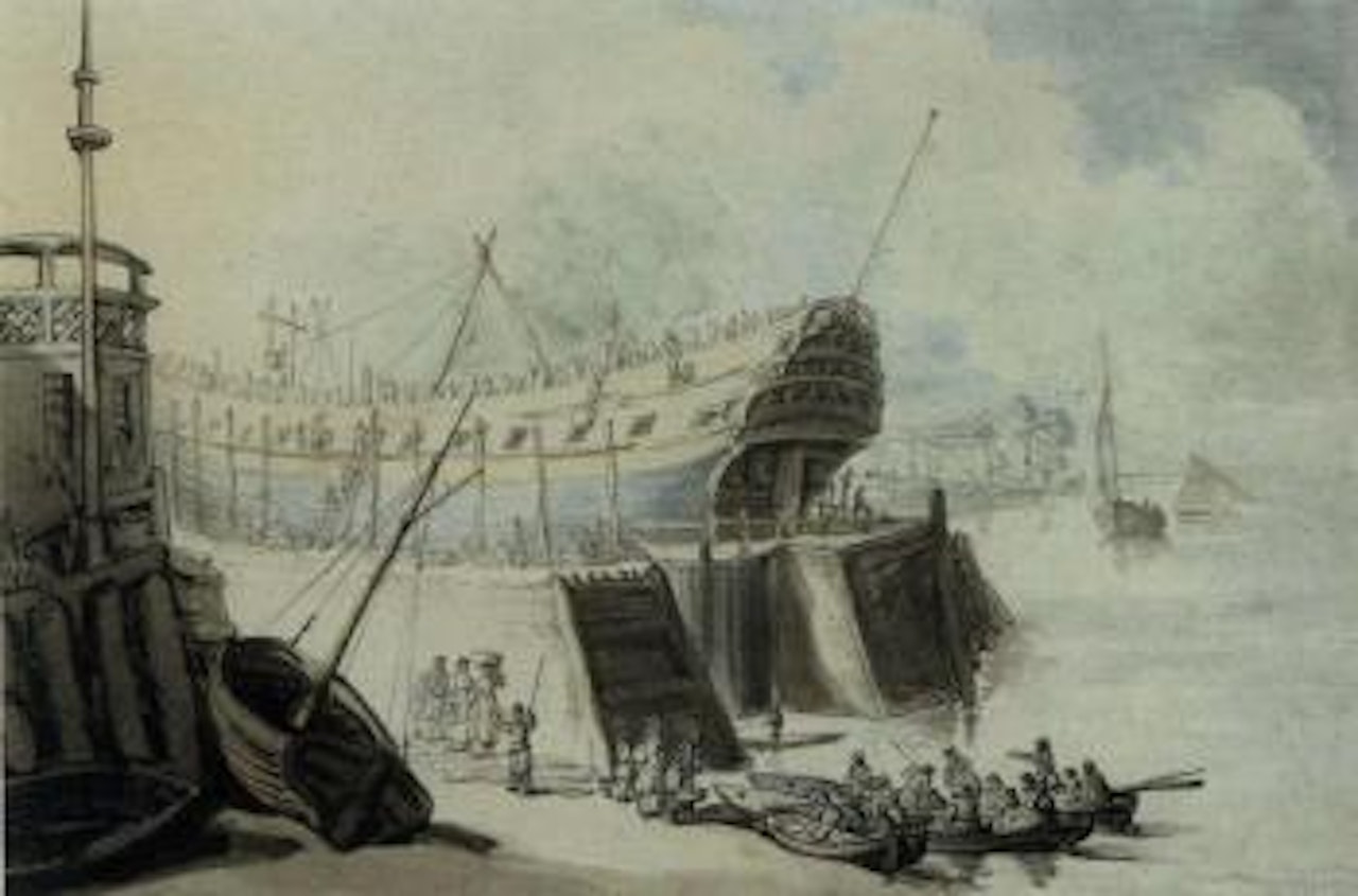 Perry's Dock, Blackwall by Thomas Rowlandson