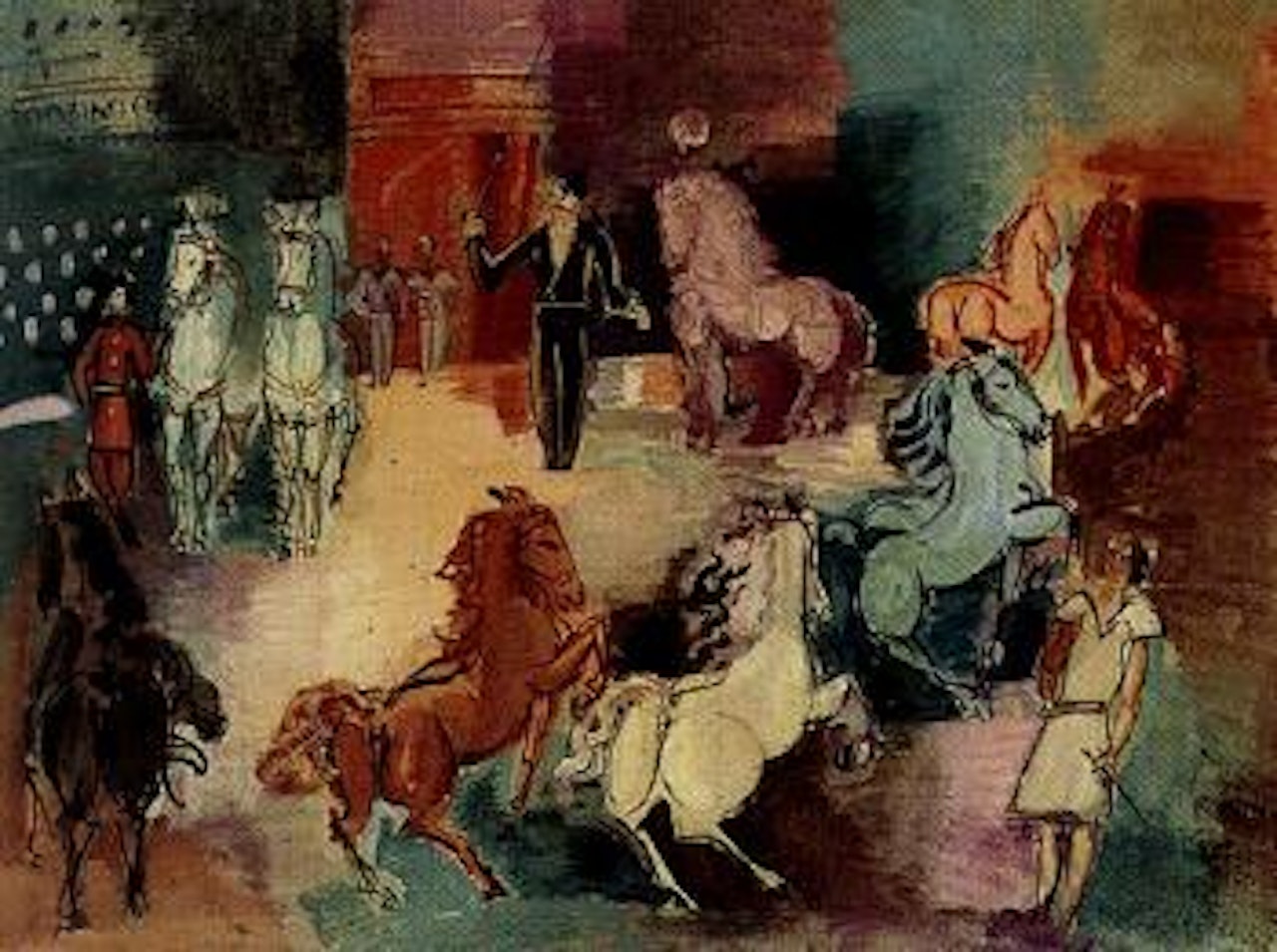 Cirque, parade equestre by Jean Dufy