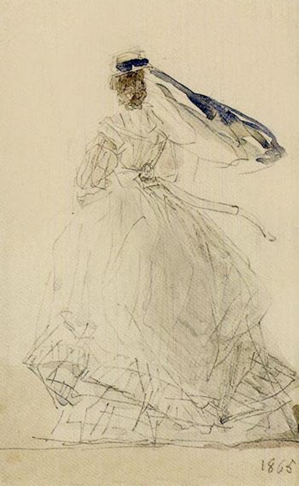 Crinoline by Eugène Boudin