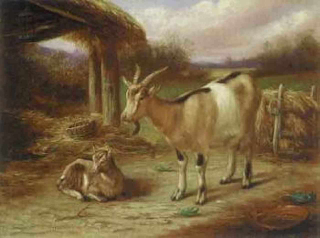 Nanny and kid by Edgar Hunt