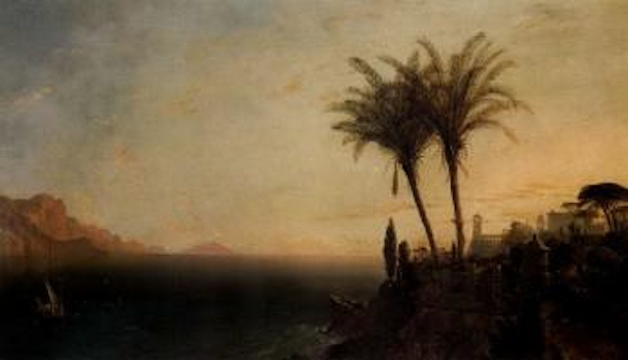 Evening on the Cornice, Gulf of Genoa by Edward William Cooke