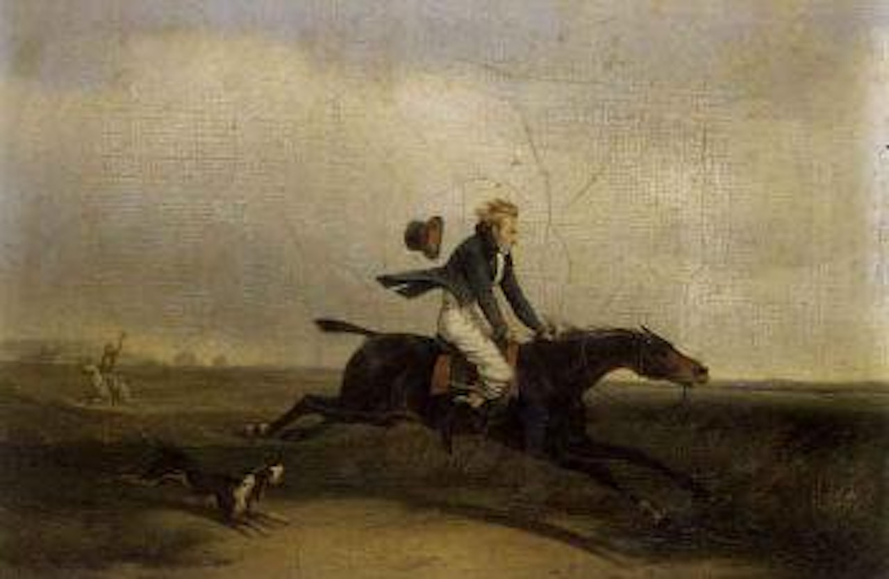 At full gallop by Alfred de Dreux