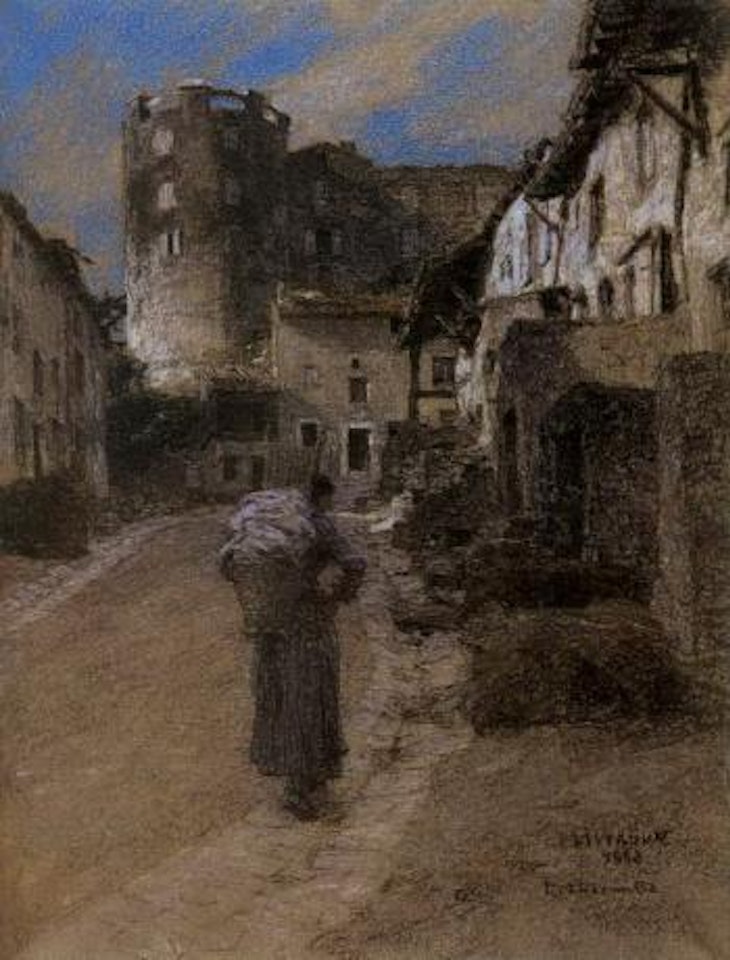 Laundress in Liverdun, France by Léon Augustin Lhermitte