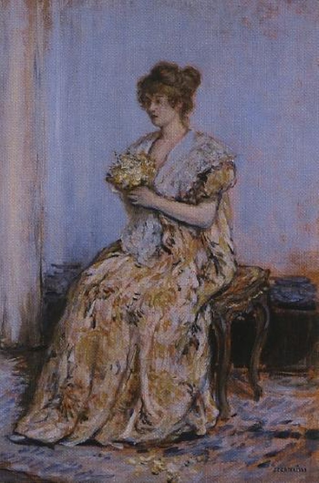The bouquet by Jean Francois Raffaelli