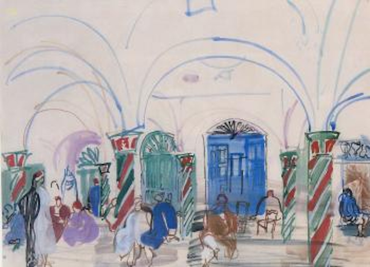 Cafe a Tunis by Raoul Dufy