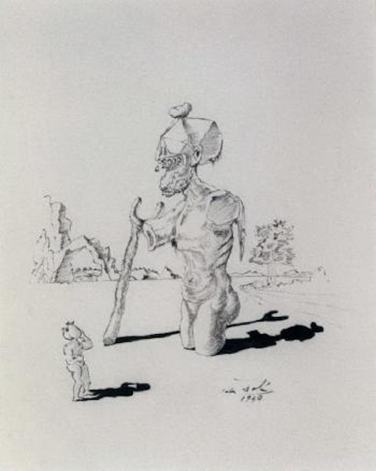 Illustration pour les essais de Michel de Montaigne by Salvador Dali