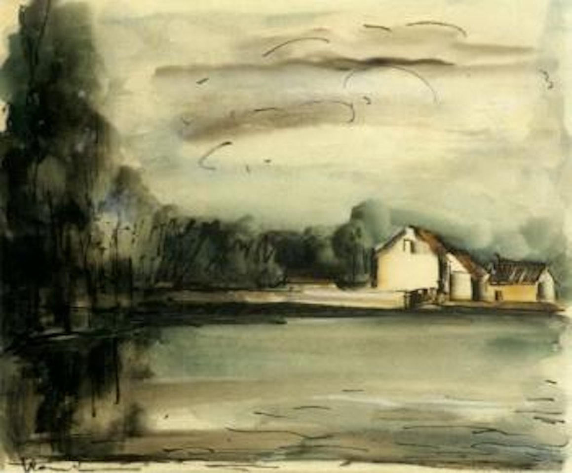 Scene de riviere by Maurice de Vlaminck