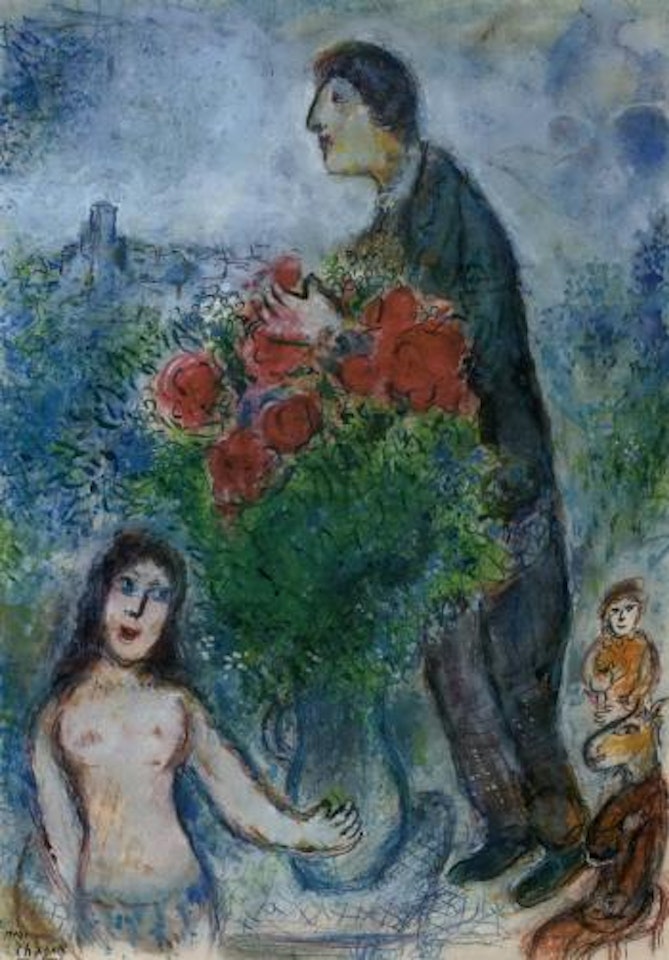 Le reveur by Marc Chagall