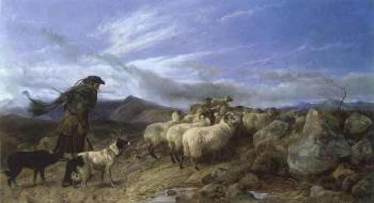 Crossing moor by Richard Ansdell