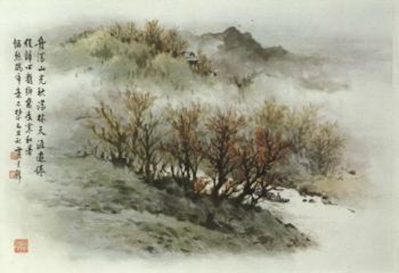 Autumn landscape by Huang Junbi
