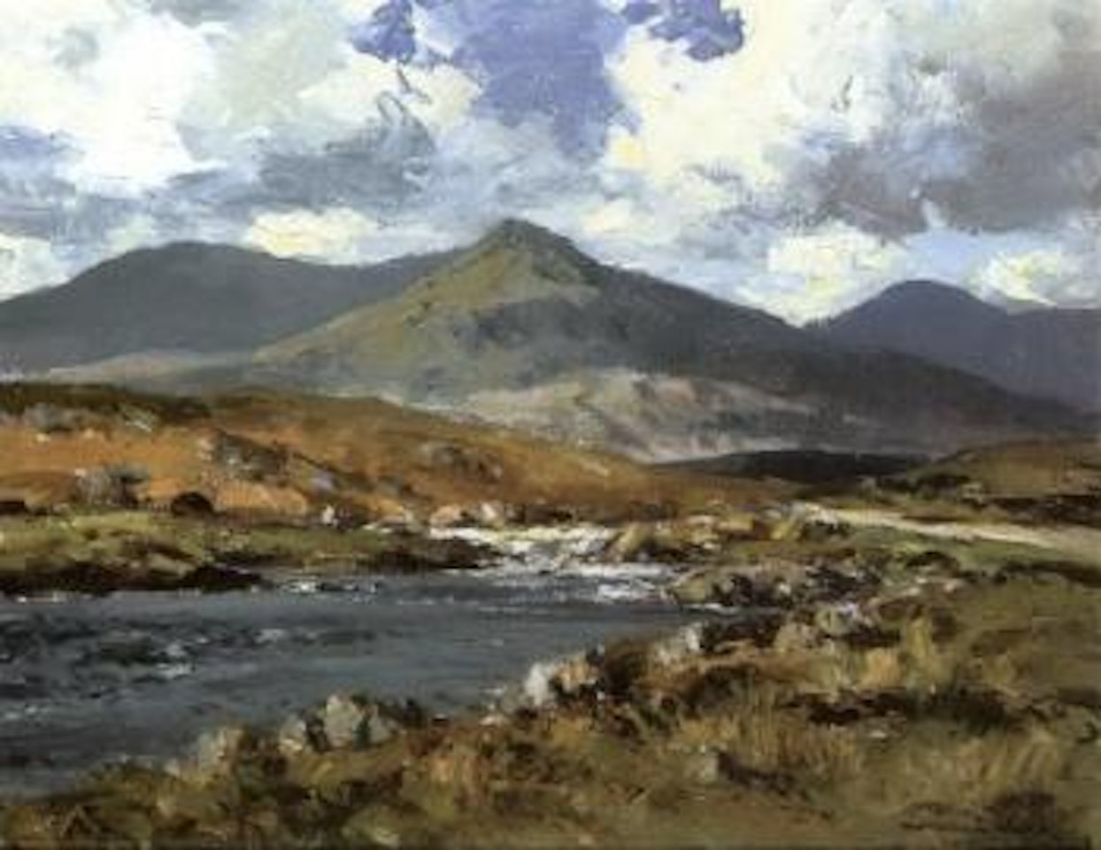 Ballynahinch River, Rounstone, Co. Galway by Maurice Canning Wilks