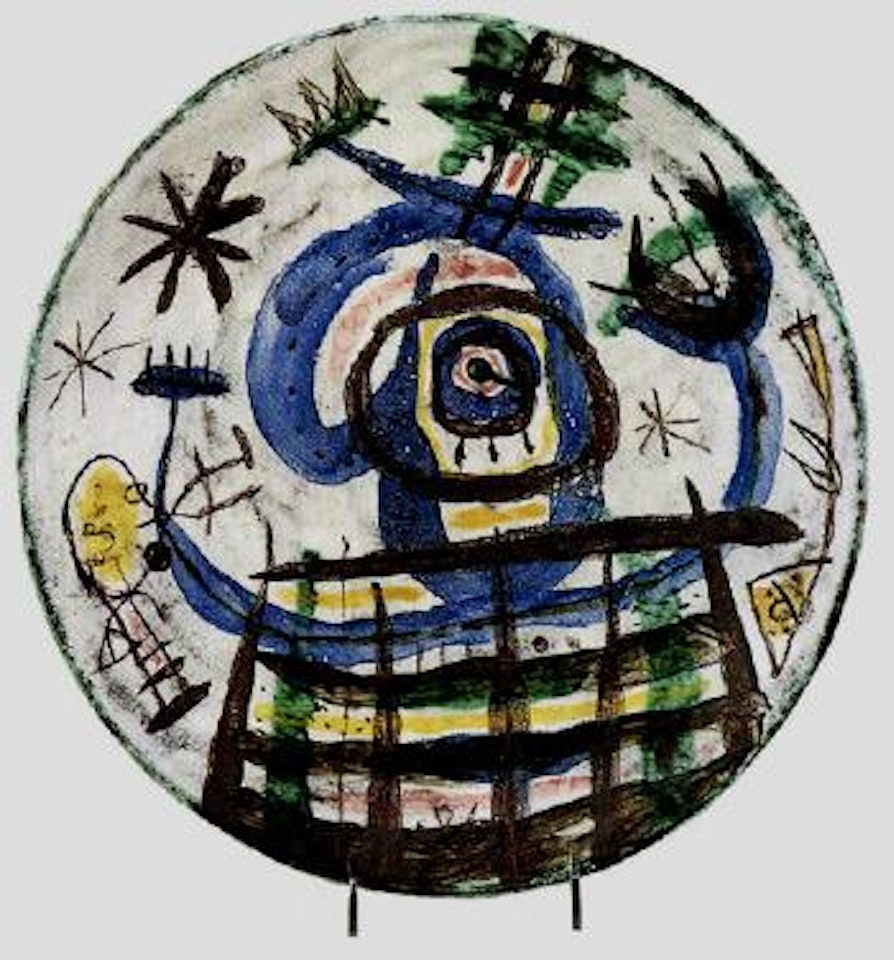Plat by Josep Llorens Artigas by Joan Miró