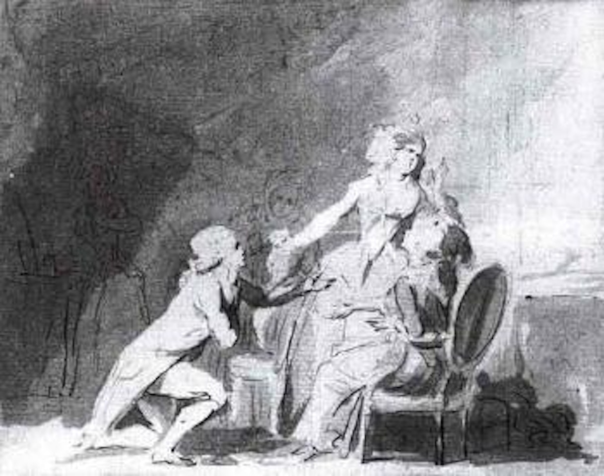 Le retour de l'infidele. Le concert improvise by Louis-Leopold Boilly