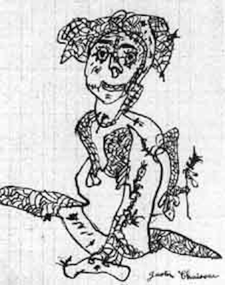 Composition a un personnage by Gaston Chaissac