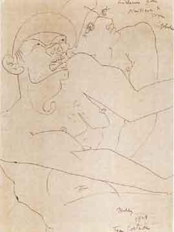 Scene erotique by Jean Cocteau
