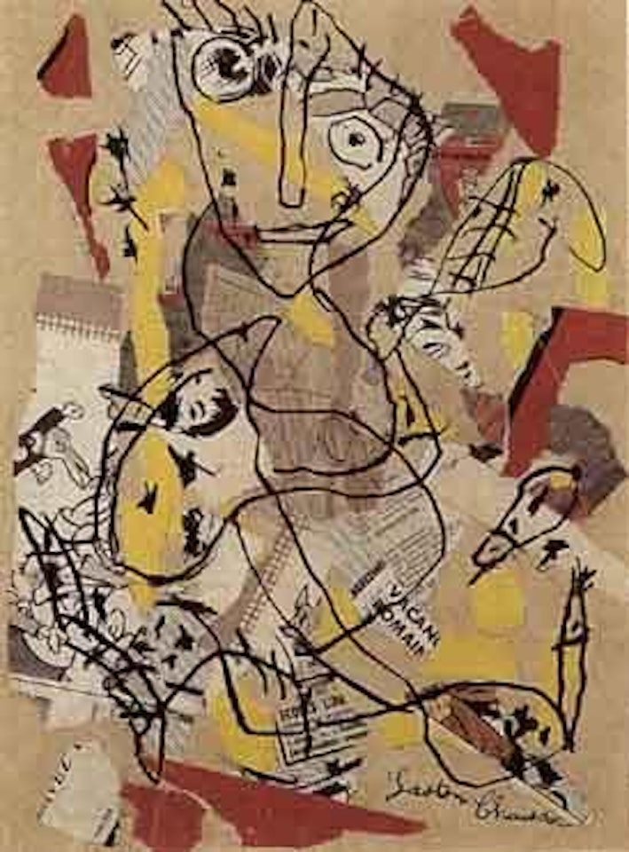 Composition a un personnage by Gaston Chaissac