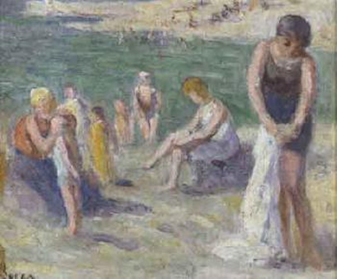 Le Treport, la plage by Maximilien Luce