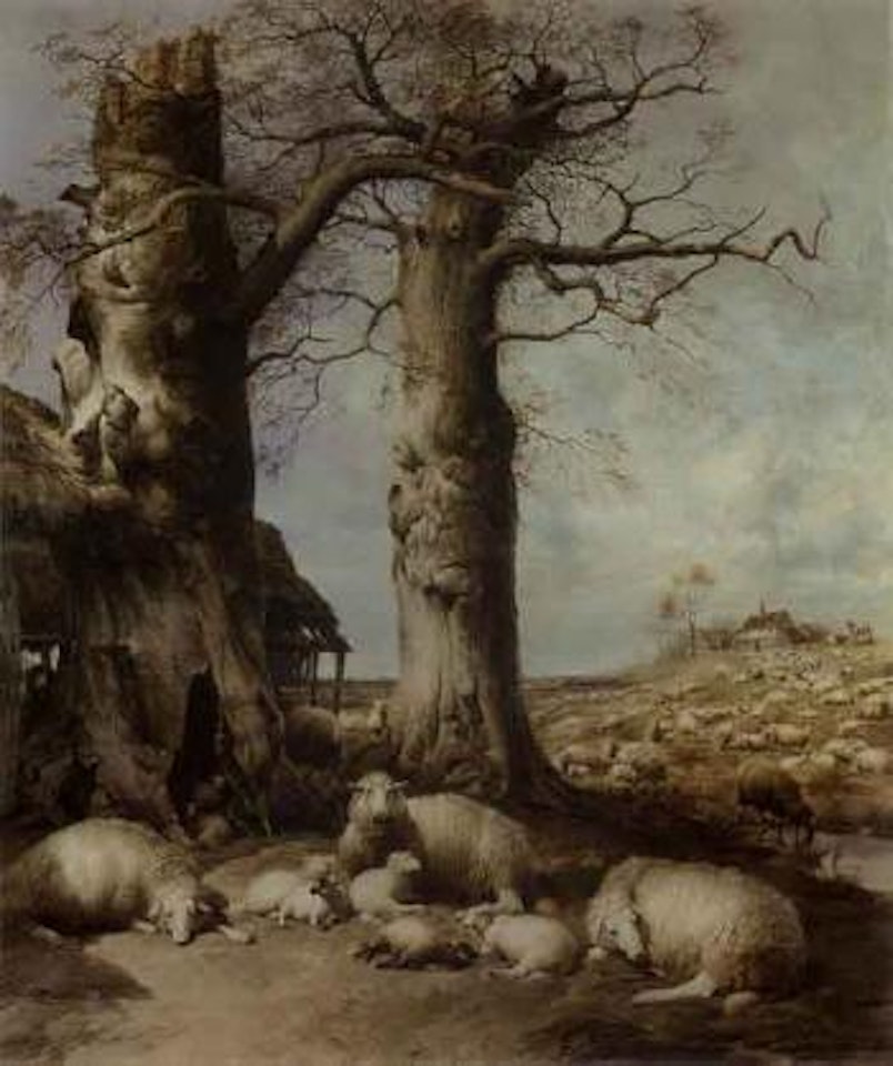 Flock masters hope, Spring time of year by Thomas Sidney Cooper