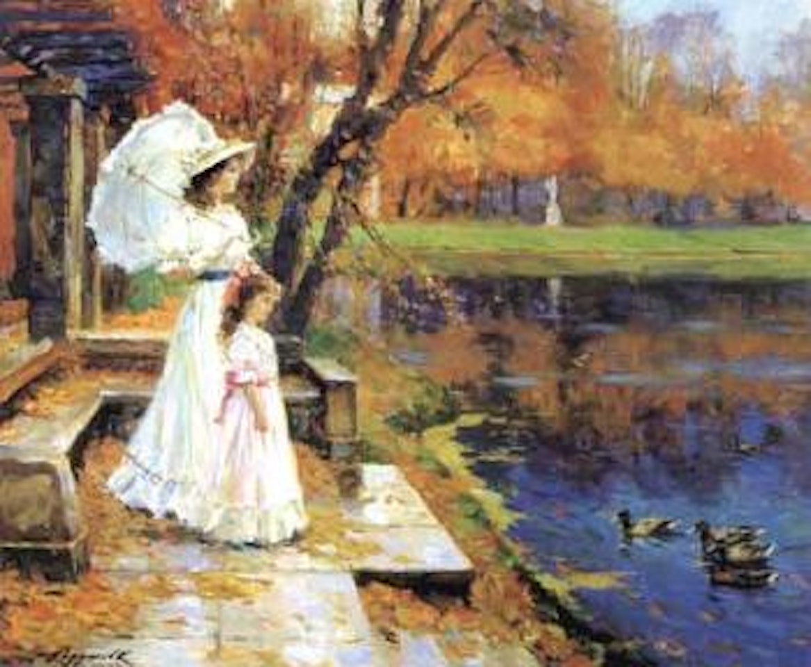Park in autumn by Constantin Razoumov