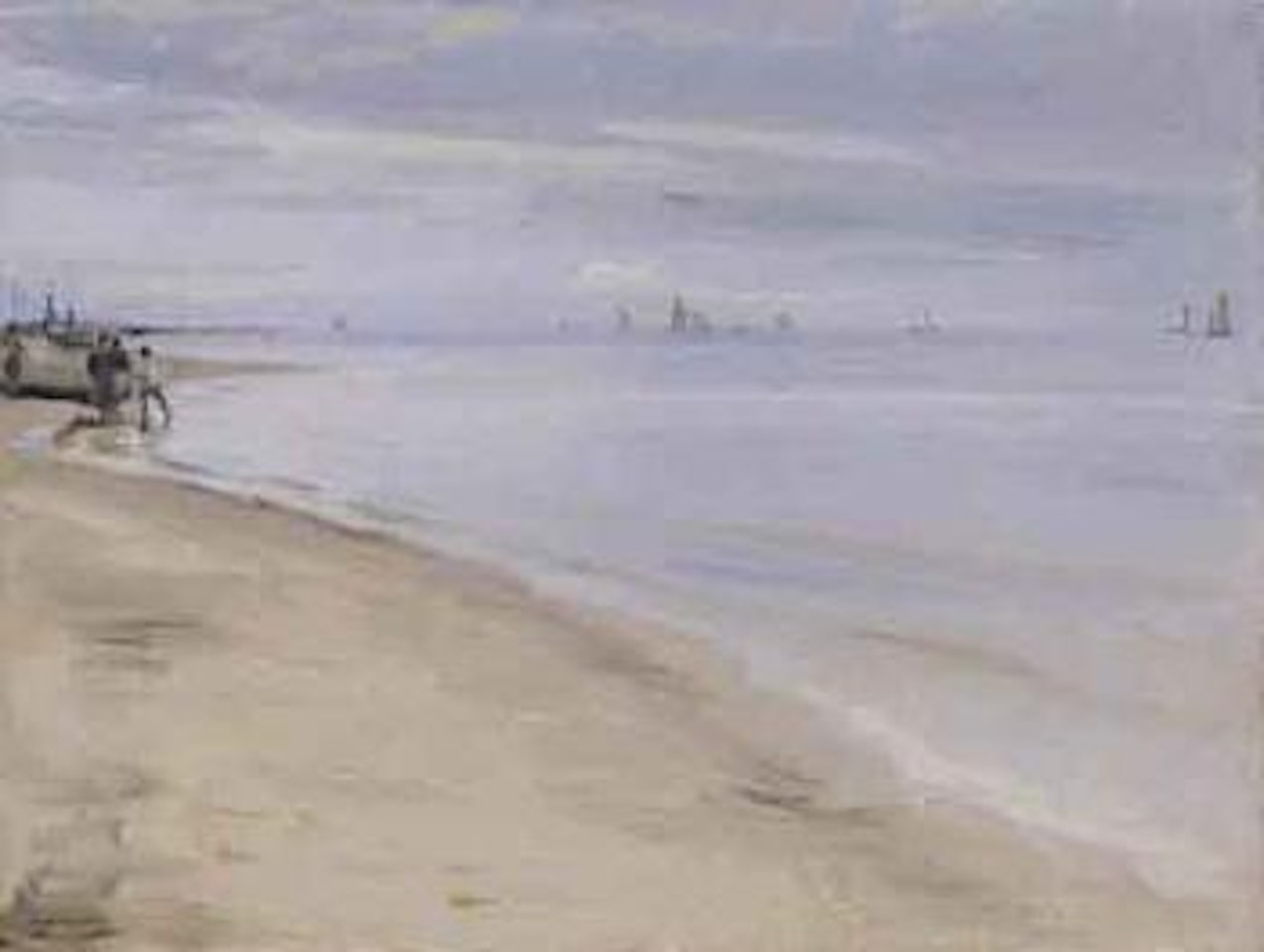 Skagen strand - the beach at skagen by Peder Severin Kröyer
