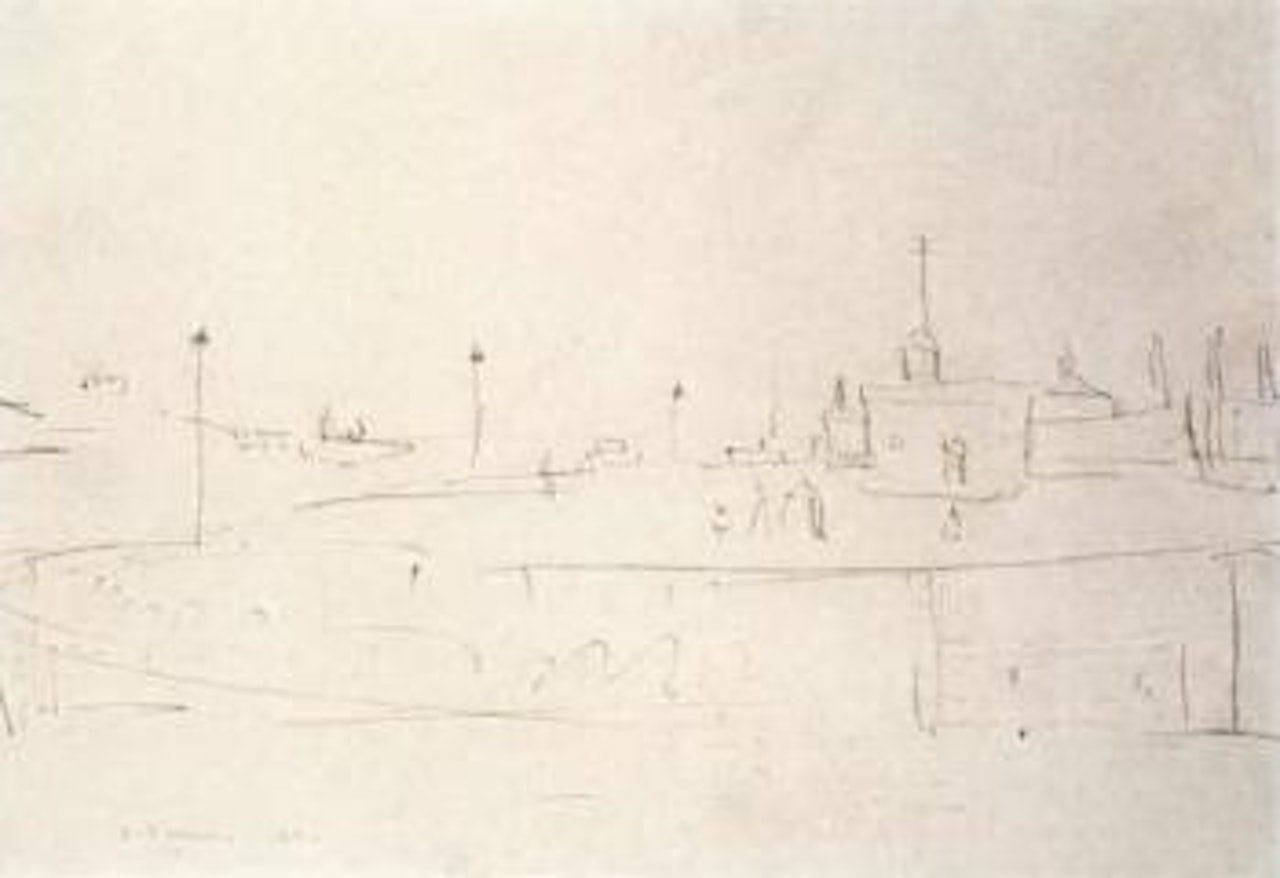 Study for Waterloo Docks, Liverpool by Laurence Stephen Lowry