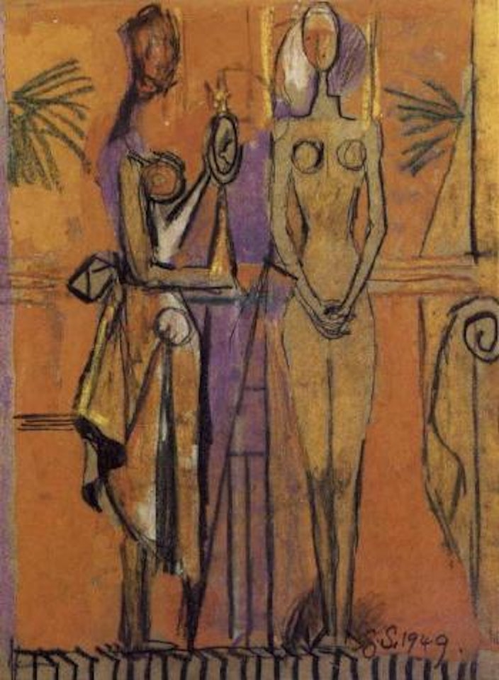 Two standing figures by Graham Sutherland