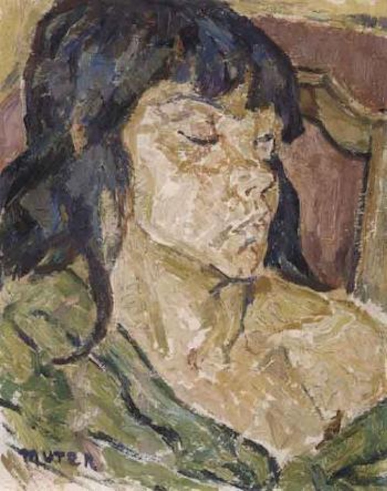 Portrait of woman by Mela Muter