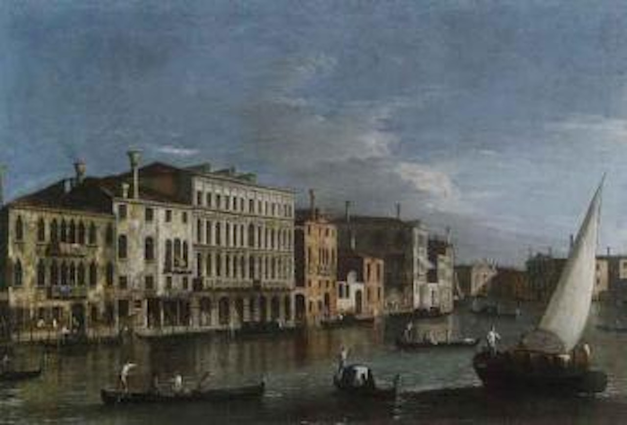 Grand Canal, Venice looking south towards Santa Maria della Carita by Apollonio Domenichini