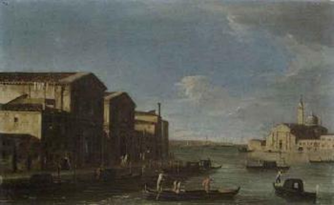 San Giorgio Maggiore, Venice. The Grand Canal Venice looking east by Apollonio Domenichini