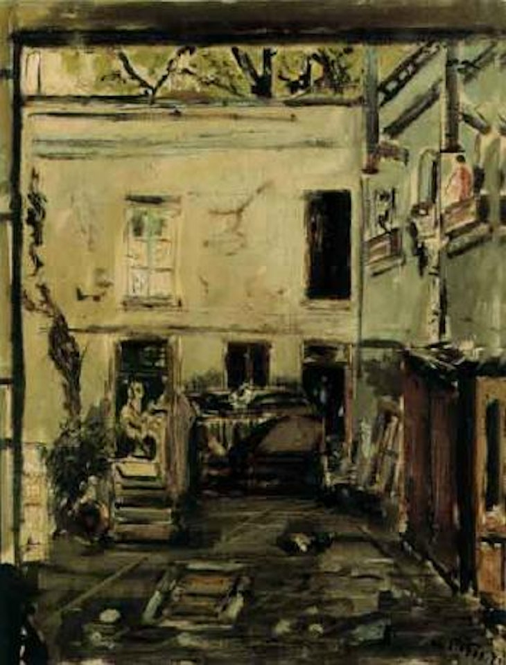 Courtyard in Paris by Filippo de Pisis
