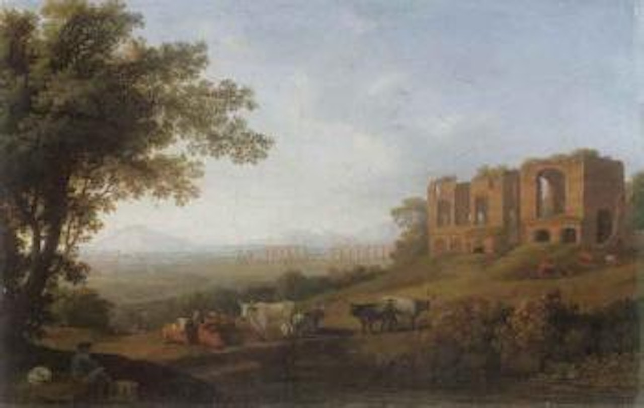 View of the Roman Campagna by the Appian Way by Jacob Philipp Hackert