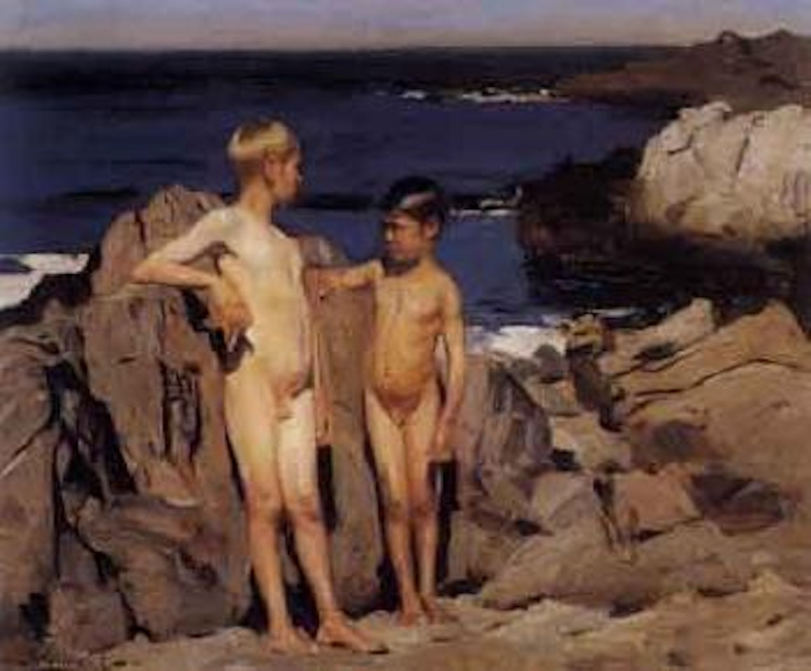 The two bathers by Benito Rebolledo Correa