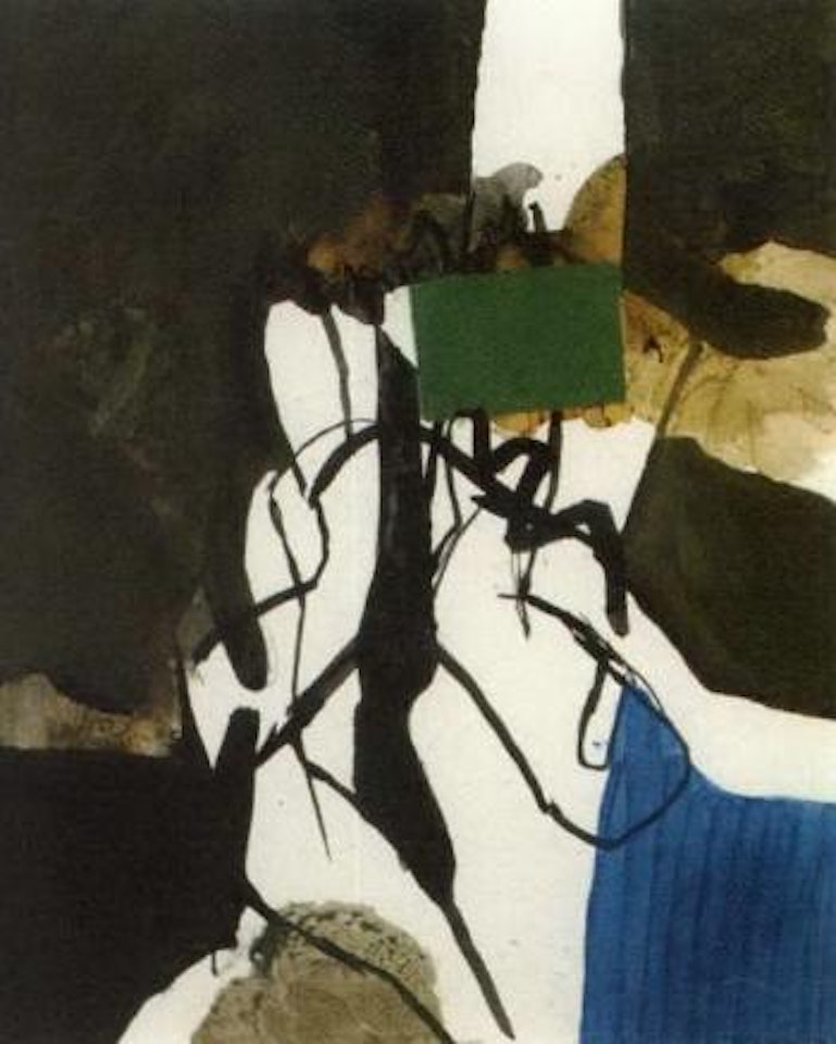 Rider and leaping horse by Keith Vaughan