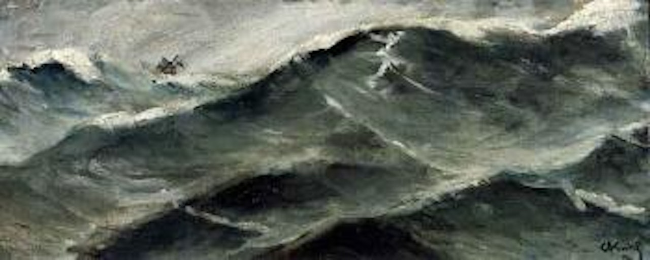 Seascape study by Christian Krohg